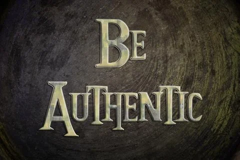 Be authentic concept Stock Illustration