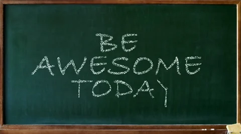 Be awesome today Stock Footage 12454492