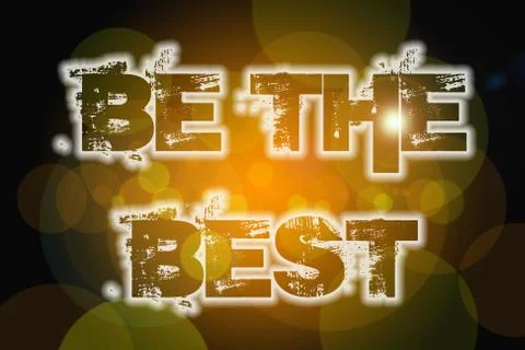 Be the best concept Stock Illustration