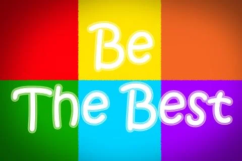 Be the best concept Stock Illustration