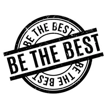 Be The Best rubber stamp Stock Illustration
