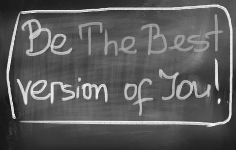 Be the best version of you concept Stock Illustration