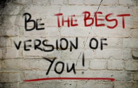 Be the best version of you concept Illustrazione stock