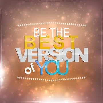 Be the best version of you Stock-Illustration