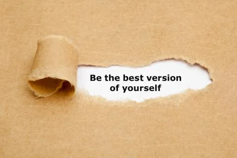 Be The Best Version Of Yourself Quote 库存照片