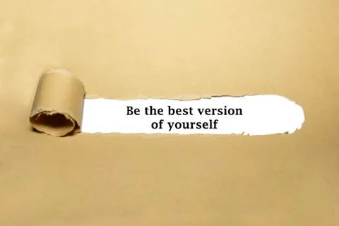 Be The Best Version Of Yourself Quote Stock Photos