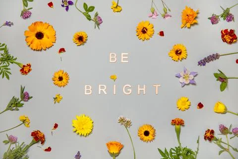 Be bright motivation poster Stock Photos