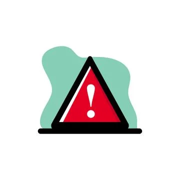 Be Careful Icon Conceptual Vector Illustration Design Symbol Stock Illustration