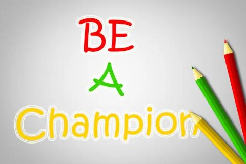 Be a champion concept Stock Illustration