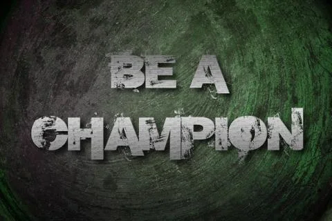 Be a champion concept Stock Illustration