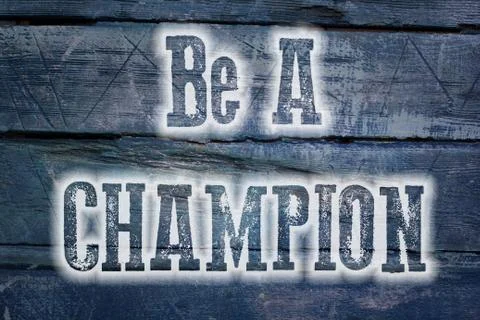 Be a champion concept Stock Illustration