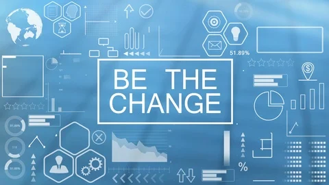 Be the Change, Animated Typography Stock Footage 116357321