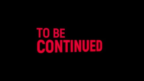 To be continued 3d text animation with word rotating effect. streaming and .. Stock Footage 313821836