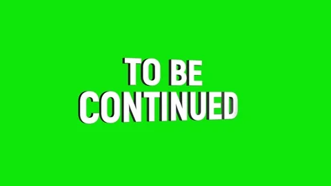 To be continued 3d text animation with word rotating effect. streaming and .. Stock Footage 313821844