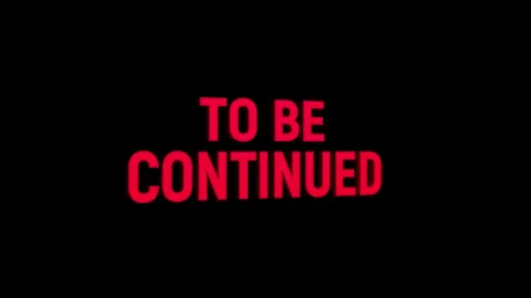 To be continued 3d text animation with word rotating effect. streaming and .. Stock Footage 313821845
