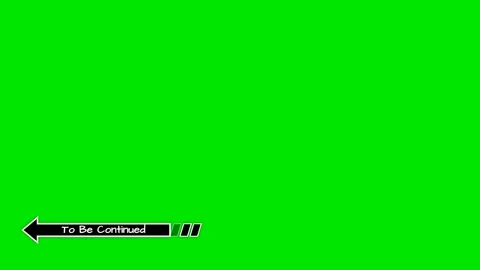 To be continued arrow graphic on green screen 4K Stock Footage 340154034