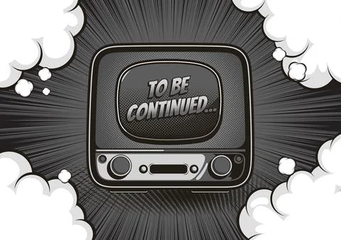 To Be Continued Comic Stock Illustration