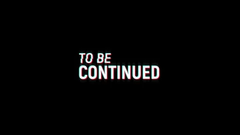 To be continued retro glitch pixel text effects animation digital background Stock-Footage 313284844