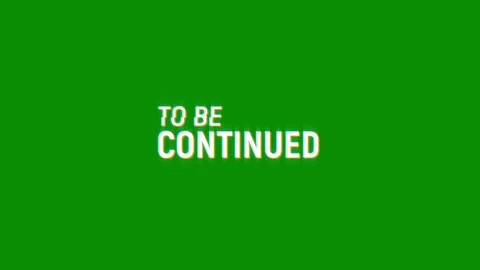 To be continued retro glitch pixel text effects animation digital background Video stock 313284851