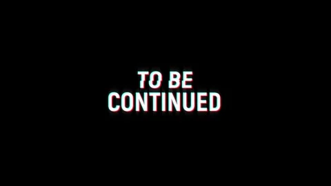 To be continued retro glitch pixel text effects animation digital background Stock Footage 313284862