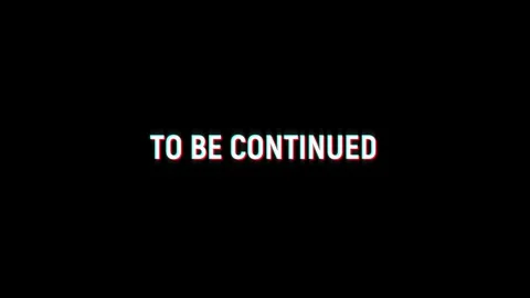 To be continued retro glitch pixel text effects animation digital background Stock Footage 313284866