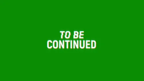 To be continued retro glitch pixel text effects animation digital background Video stock 313284868