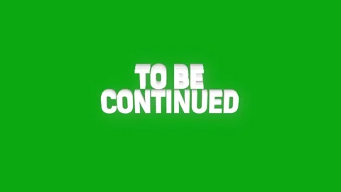 To be continued text animation with vertically word rotating effect. stream.. Stock Footage 313527877