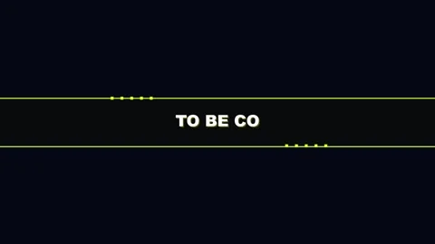 To be continued text cinematic minimalist animation with yellow lines on dark Video stock 345888475