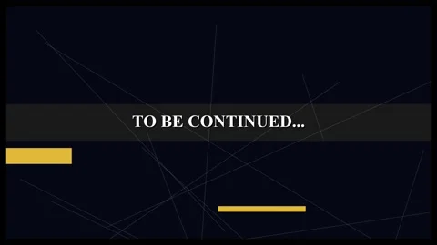 To be continued text on dark blue background with abstract geometric lines fo Stock Footage 345888510