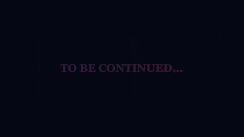 To be continued text overlay for cinematic video transitions and cliffhangers Stock Footage 346569092