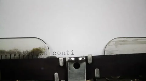 To be continued - typewriter message Stock Footage 61843342