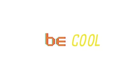 Be cool 4k animated video clip isolated in white background Stock Footage 268570035