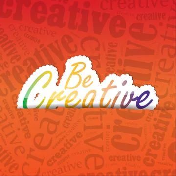 Be creative background Stock Illustration