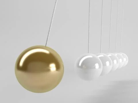 Be different concept 3d rendering on white Stock Illustration
