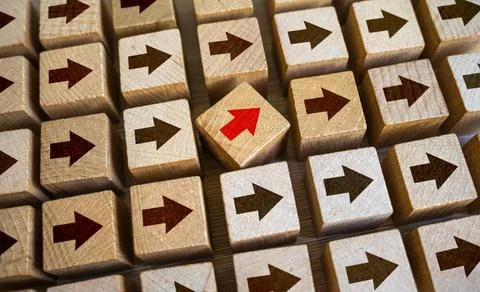Be different from the rest. Disobedience. Challenge the general idea. Resi... Foto stock