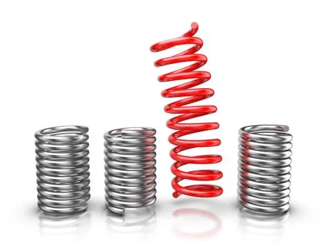 Be different - springs Stock Illustration