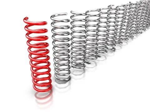 Be different - springs Stock Illustration