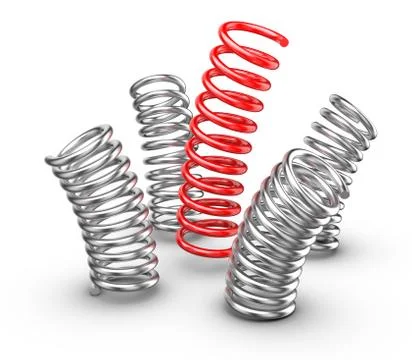 Be different - springs Stock Illustration
