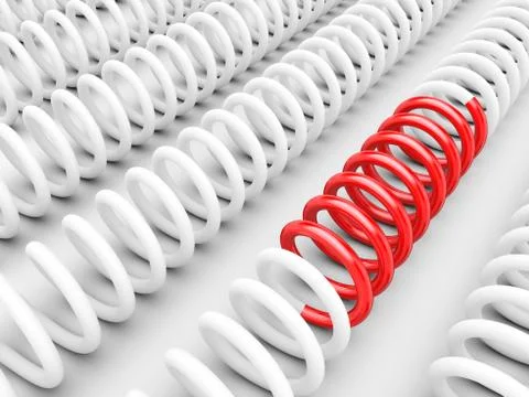Be different - springs Stock Illustration