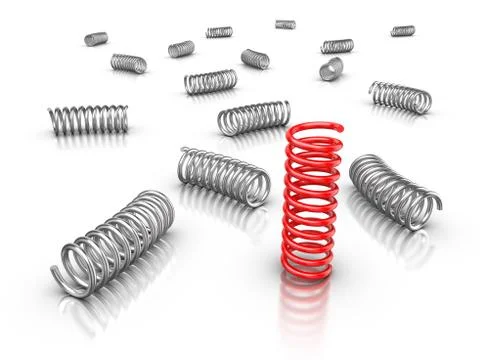 Be different - springs Stock Illustration