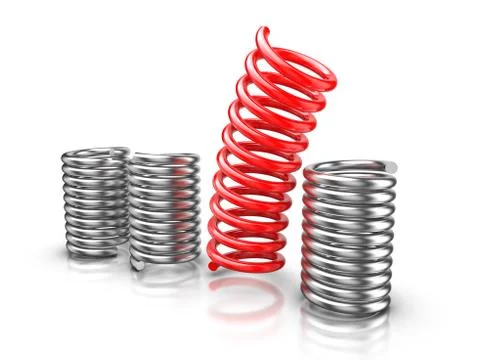 Be different - springs Stock Illustration
