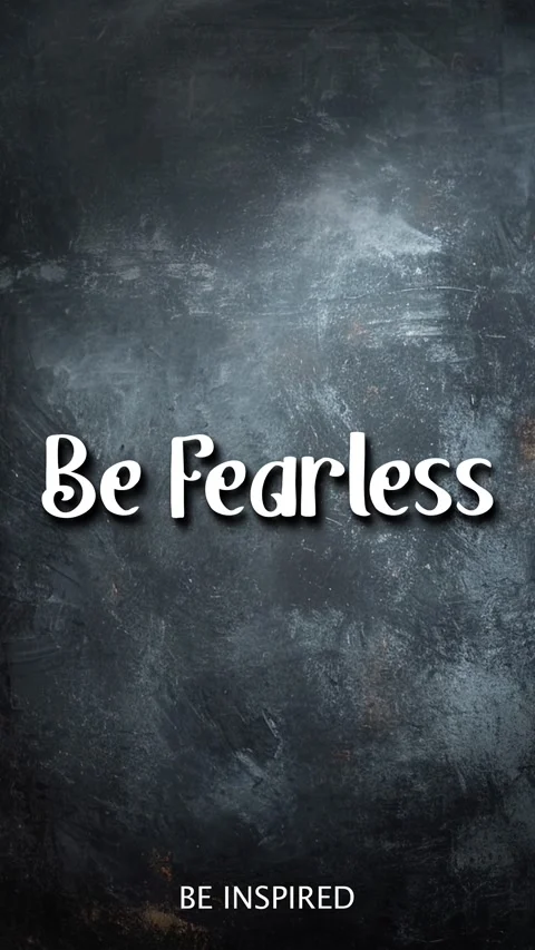 Be Fearless Animated Typography of Text Motivational Quote Stock Footage 294660240