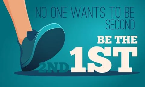 Be first Stock Illustration