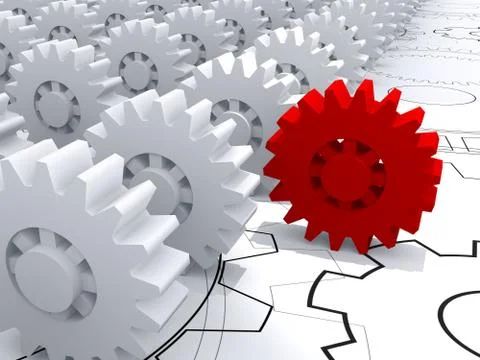 Be the first as leadership concept Stock Illustration