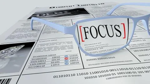 Be focused on the most important Stock Illustration