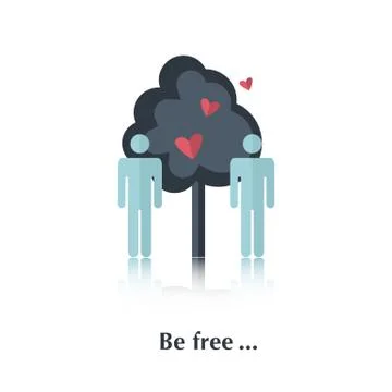 Be free Stock Illustration