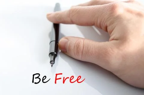 Be free Text Concept Stock Photos