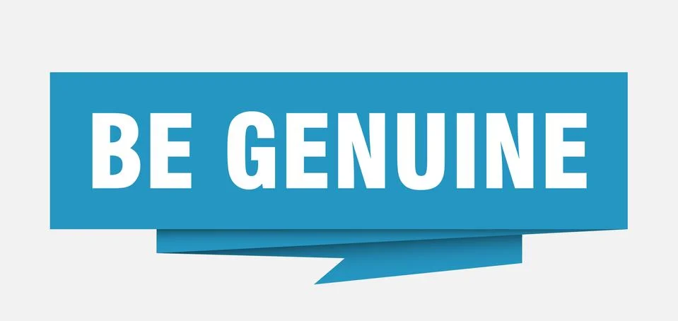 Be genuine 스톡 일러스트