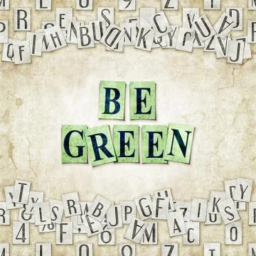 Be green Stock Illustration