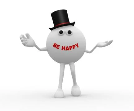 Be happy Stock Illustration